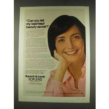 1977 Bausch & Lomb Soflens Contacts Ad - Kerry McGrath
