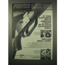 1979 Daisy Power Line 880 Rifle Ad - Through Steel
