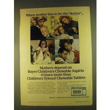 1980 Bayer Children's Chewable Aspirin Ad - Mother