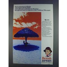 1980 British Airways Ad - Conference in Caribbean