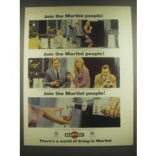 1965 Martini Vermouth Ad - Join the Martini people