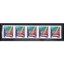 3281c 33c U.S. Flag Over City Very Fine MNH PNC 5555/5 KA9391