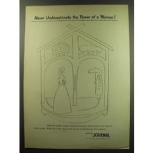1949 Ladies' Home Journal Magazine Ad - Power of a Woman - Weather Change