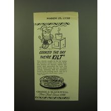 1950 Crosse & Blackwell Kippered Herring Ad - Cooked the day they're kilt