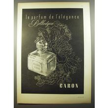1954 Caron Bellodgia Perfume Ad - Le parfum de l'elegance