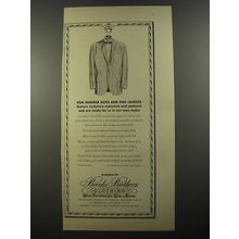 1954 Brooks Brothers Suits and Jackets Advertisement
