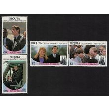Bequia Royal Wedding 4v 1986 MNH Sc#232-235