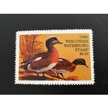 ICOLLECTZONE US 1980Wisconsin WI3 Duck Stamp VF NH