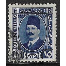 EGYPT 1927 15m BLUE USED SG160a #3
