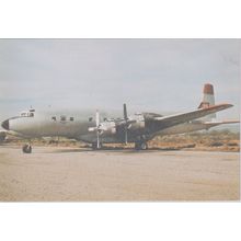 T & G Aviation Douglas DC7 Civil Aircraft Postcard (QA248)