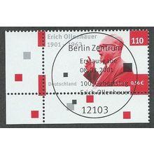 GER 2001 110pf 'ERICH OLLENHAUER '(CORNER MARGIN) FINE USED (EBID49-465)