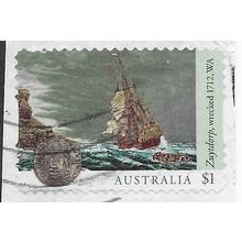 AUS 2017 $1.00 (S/A) 'SHIPWRECKS -ZUYTDORP' ON PAPER FINE USED (EBID25-841)