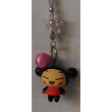 Pucca With Pink Bell Phone Strip