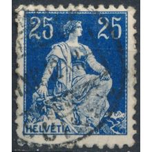 Helvetia: 25c - Switzerland 1908 - FH - MiNr 103x (I)