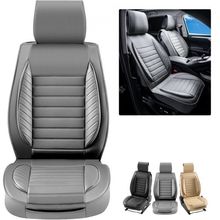 Seat Covers, Universal Car Seat Covers Front Seats, 2pcs Faux Leather Seat C...