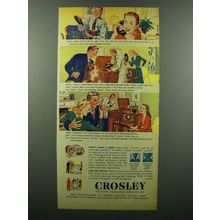 1945 Crosley Radio Ad - John and I will Be Right Over