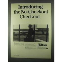 1967 Hilton Hotels Ad - No-Checkout Checkout