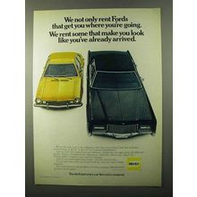 1971 Hertz Rent-a-Car Ad - Look Like You've Arrived