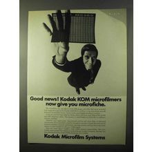 1971 Kodak Microfilm Systems Ad - KOM Microfilmers
