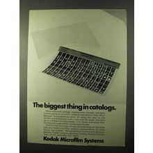 1971 Kodak Microfilm Systems Ad - Biggest in Catalogs