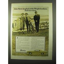 1971 Hertz Rent-a-Car Ad - Laughed at Wright Brothers
