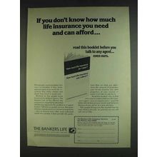 1978 The Bankers Life Ad - If You Don't Know How Much