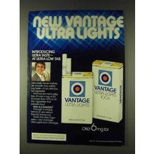 1979 Vantage Ultra Lights Cigarettes Ad