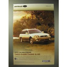 2003 Subaru Outback L.L. Bean Edition Car Ad - Leave the World