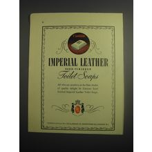 1948 Cussons Imperial Leather Toilet Soaps Ad - Imperial Leather hand-finished