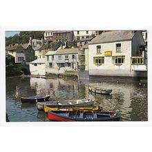 Polperro Harbour and Warren Cornwall Postcard 197