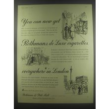 1954 Rothmans of Pall Mall Ad - You can now get Rothmans de Luxe cigarettes