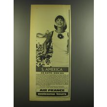 1964 Air France Ad - S. America 28 days - 555 Gns
