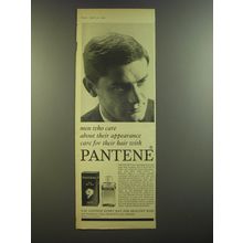 1964 Pantene Hair Tonic Ad - Men who care about their appearance