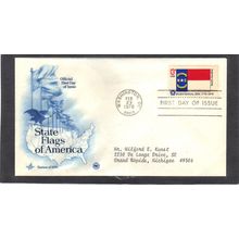FDC Art Craft 1644 13c North Carolina (Cachet-Typed/A) CV41756