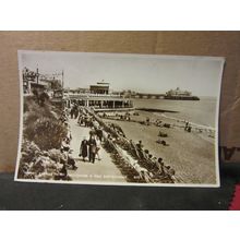 GRAND PARADE BAND ENCLOSURE, EASTBOURNE, SUSSEX used postcard RP 1955 postmark