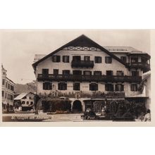 Salzkammergut Abersee Gasthof Austria Hotel Real Photo Postcard