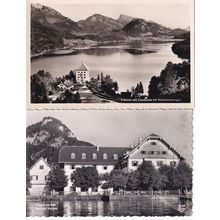 Fuschl AM See Schlick Austria Vintage 2x Real Photo Postcard