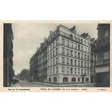 Hotel De L'Avenir Paris Old Postcard