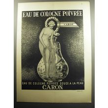 1957 Caron Eau de Cologne Poivree Advertisement