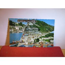 multiview, LOOE, CORNWALL used postcard by Constance. 1971 postmark =