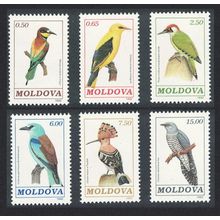 Moldova Oriole Hoopoe Woodpecker Cuckoo Birds 6v 1992 MNH SG#19-24