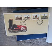 australia FDC 1986 horses ingleburn postmark