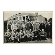 Social History. Stag/Bachelor Party, Johnson Bros Bus.RP Postcard.