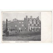 The Market Place Middleton Postcard 1904 Lancashire Whitehead Series