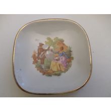Vintage - French - Limoges - Meissner L T D - Small Plate/ Dish-Courting Couple