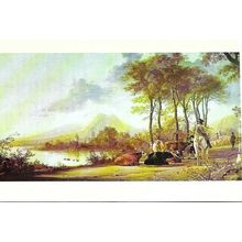 Art AELBERT CUYP "River Landscape" Postcard (Medici PC.1723)