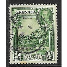 GRENADA 1934 GV WMK MULT SCRIPT CA 1/2d PERF 12½ x 12½ USED SG135