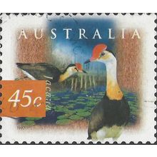 AUSTRALIA, BIRD, Jacana, orange 1997, 45c, #2