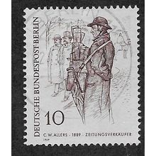 BERLIN 1969 10pf 'BERLIN PEOPLE OF THE 1900'S' FINE USED (EBID66-400)
