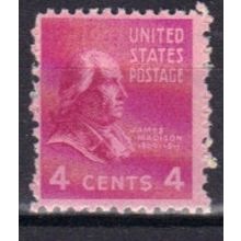 808 4c James Madison Barely Clears MNH B0127